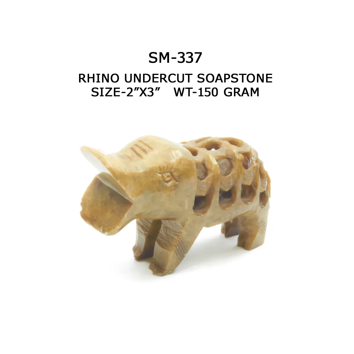 RHINO UNDERCUT SOAPSTONE